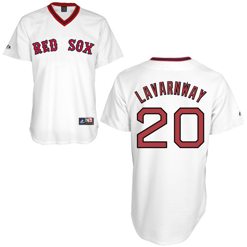 Ryan Lavarnway #20 MLB Jersey-Boston Red Sox Men's Authentic Home Alumni Association Baseball Jersey